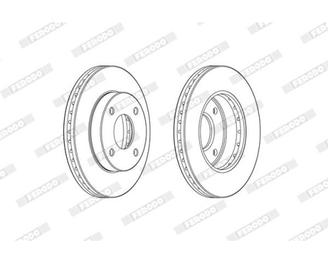 Brake Disc PREMIER DDF2134C Ferodo, Image 2