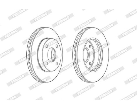 Brake Disc PREMIER DDF2134C Ferodo, Image 2