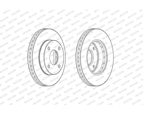 Brake Disc PREMIER DDF2134C Ferodo, Image 2