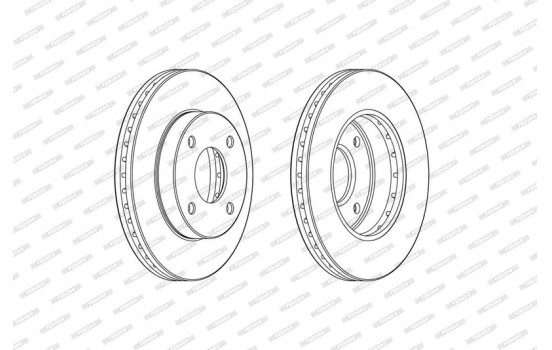Brake Disc PREMIER DDF2134C Ferodo, Image 2