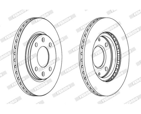 Brake Disc PREMIER DDF214 Ferodo, Image 2