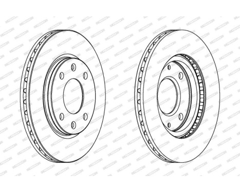 Brake Disc PREMIER DDF214 Ferodo, Image 2