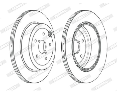 Brake Disc PREMIER DDF2140C Ferodo, Image 2