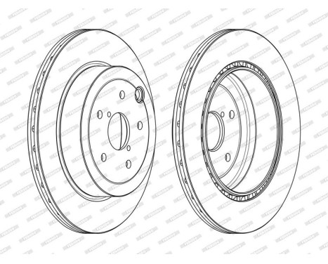 Brake Disc PREMIER DDF2140C Ferodo, Image 2