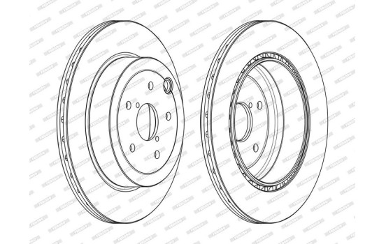Brake Disc PREMIER DDF2140C Ferodo, Image 2