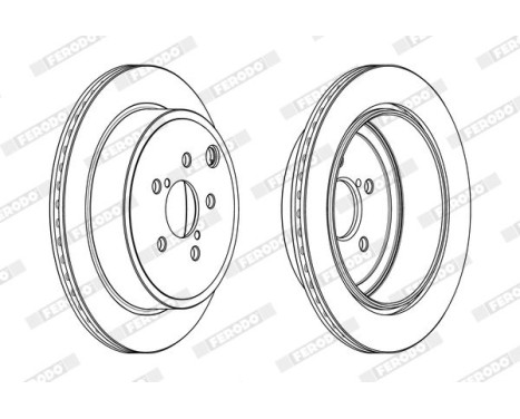 Brake Disc PREMIER DDF2141C Ferodo, Image 2