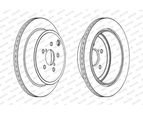 Brake Disc PREMIER DDF2141C Ferodo, Image 2