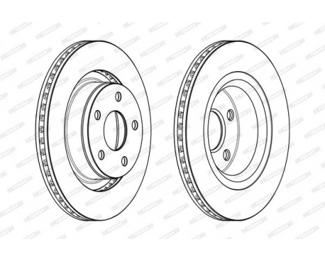 Brake Disc PREMIER DDF2145C-1 Ferodo, Image 2