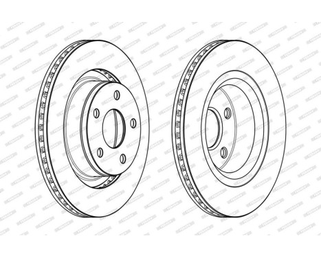 Brake Disc PREMIER DDF2145C-1 Ferodo, Image 2