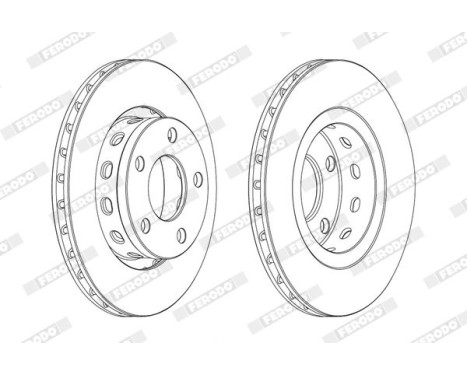 Brake Disc PREMIER DDF2151C Ferodo, Image 2