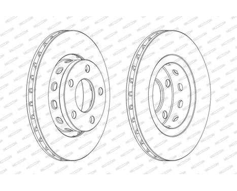 Brake Disc PREMIER DDF2151C Ferodo, Image 2