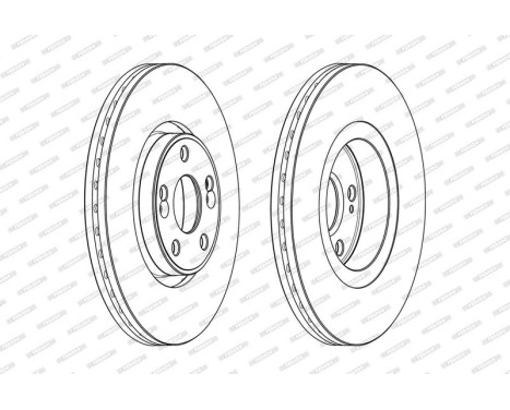 Brake Disc PREMIER DDF2152C Ferodo, Image 2