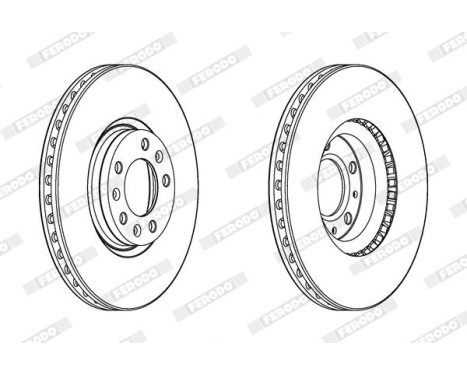 Brake Disc PREMIER DDF2156C Ferodo, Image 2