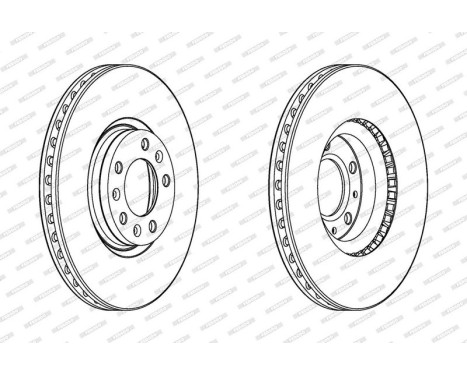 Brake Disc PREMIER DDF2156C Ferodo, Image 2
