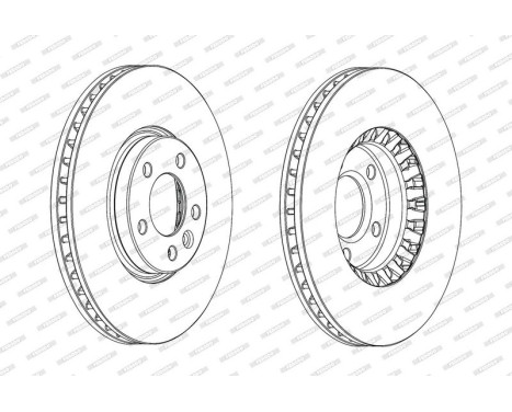 Brake Disc PREMIER DDF2182C-1 Ferodo, Image 2
