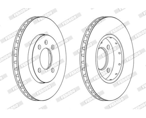 Brake Disc PREMIER DDF2184 Ferodo, Image 2