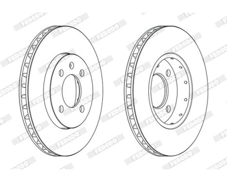 Brake Disc PREMIER DDF2184C Ferodo, Image 2