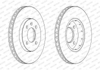 Brake Disc PREMIER DDF2184C Ferodo