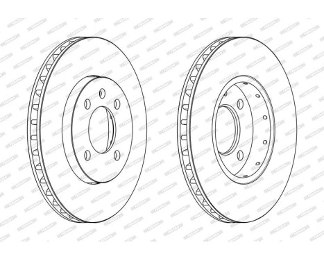 Brake Disc PREMIER DDF2184C Ferodo