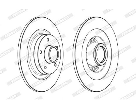 Brake Disc PREMIER DDF2185-1 Ferodo, Image 2