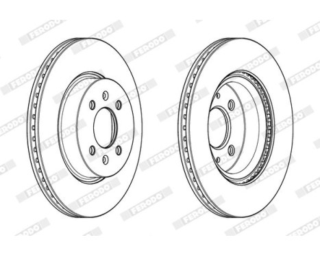 Brake Disc PREMIER DDF2186C Ferodo, Image 2