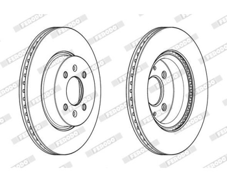 Brake Disc PREMIER DDF2186C Ferodo, Image 2