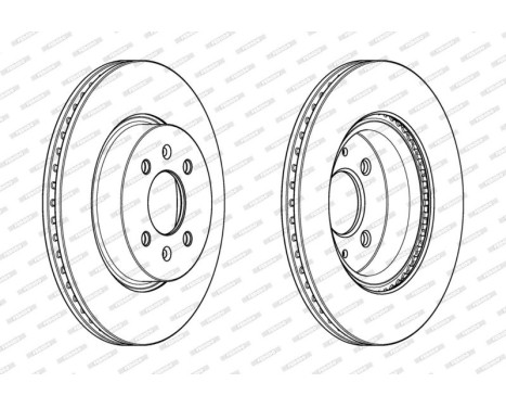Brake Disc PREMIER DDF2186C Ferodo, Image 2
