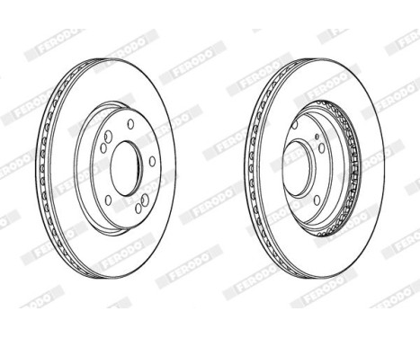 Brake Disc PREMIER DDF2187C Ferodo, Image 2