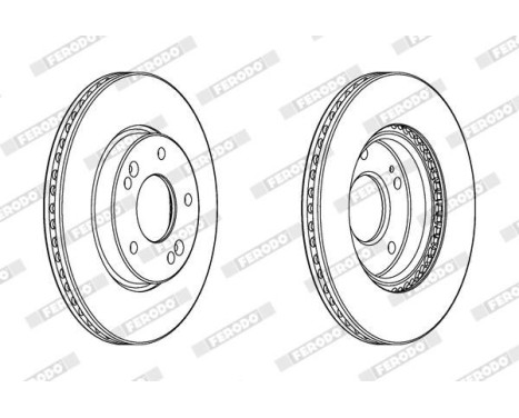 Brake Disc PREMIER DDF2187C Ferodo, Image 2