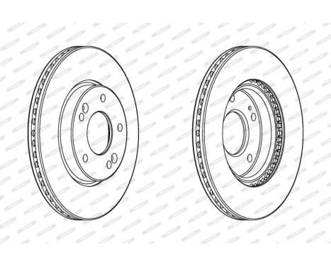 Brake Disc PREMIER DDF2187C Ferodo, Image 2