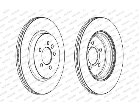 Brake Disc PREMIER DDF2188C Ferodo, Image 2