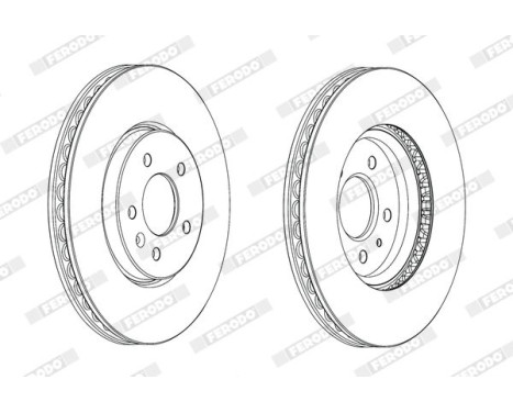 Brake Disc PREMIER DDF2191C-1 Ferodo, Image 2