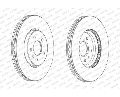 Brake Disc PREMIER DDF2191C-1 Ferodo, Image 2