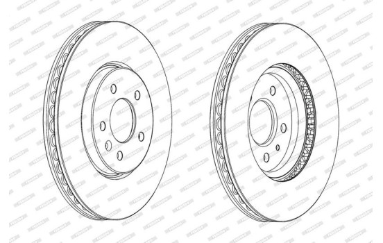 Brake Disc PREMIER DDF2191C-1 Ferodo, Image 2