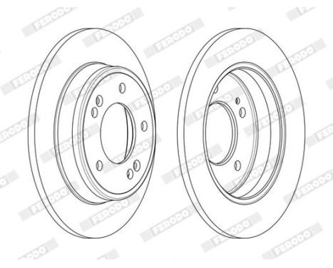 Brake Disc PREMIER DDF2193C Ferodo, Image 2