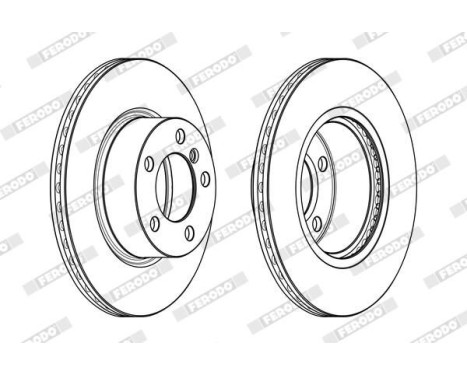 Brake Disc PREMIER DDF2195C Ferodo, Image 2
