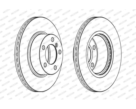 Brake Disc PREMIER DDF2195C Ferodo, Image 2