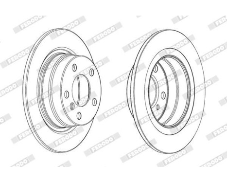 Brake Disc PREMIER DDF2197C Ferodo, Image 2