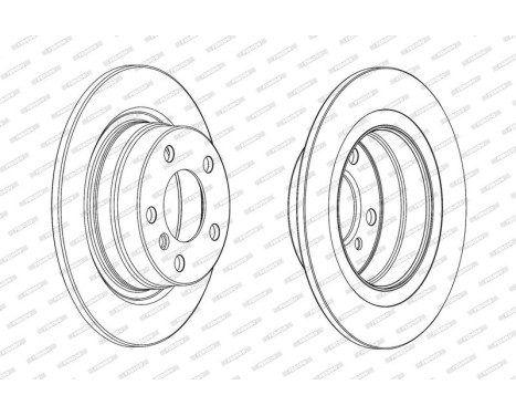 Brake Disc PREMIER DDF2197C Ferodo, Image 2