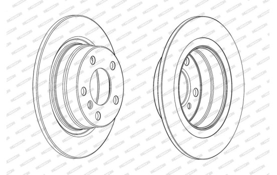 Brake Disc PREMIER DDF2197C Ferodo, Image 2