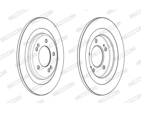 Brake Disc PREMIER DDF2200C Ferodo, Image 2