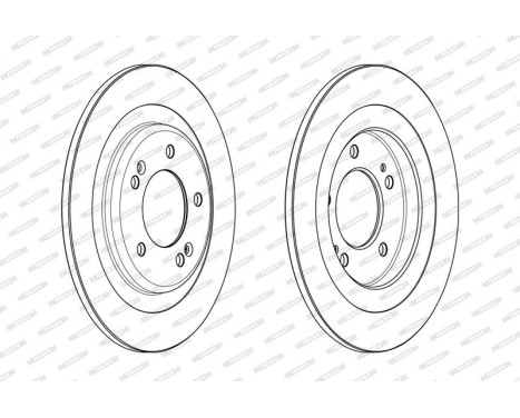 Brake Disc PREMIER DDF2200C Ferodo, Image 2
