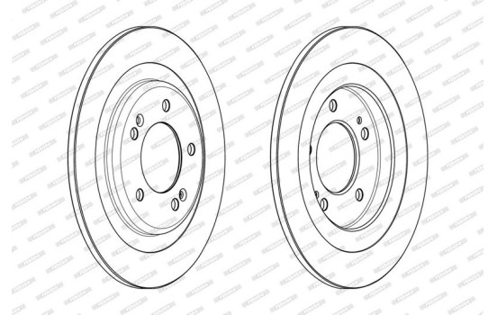 Brake Disc PREMIER DDF2200C Ferodo, Image 2