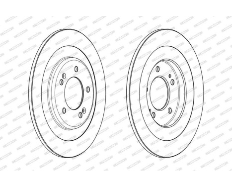 Brake Disc PREMIER DDF2201C Ferodo, Image 2