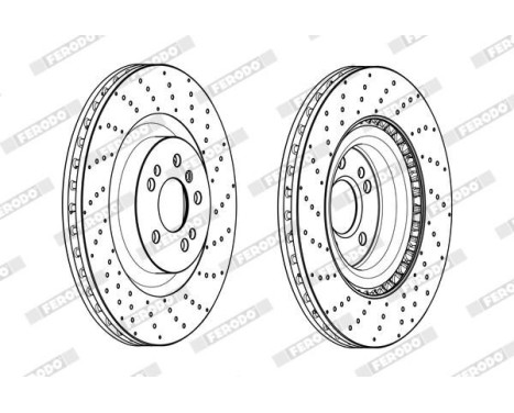 Brake Disc PREMIER DDF2202C-1 Ferodo, Image 2