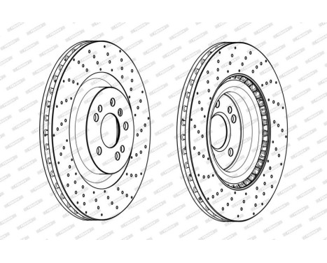 Brake Disc PREMIER DDF2202C-1 Ferodo, Image 2