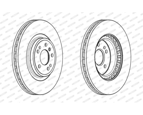Brake Disc PREMIER DDF2203C-1 Ferodo, Image 2
