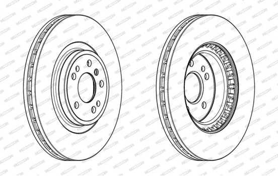 Brake Disc PREMIER DDF2203C-1 Ferodo, Image 2