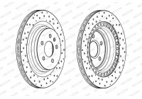 Brake Disc PREMIER DDF2205C Ferodo
