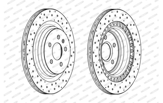 Brake Disc PREMIER DDF2205C Ferodo, Image 2
